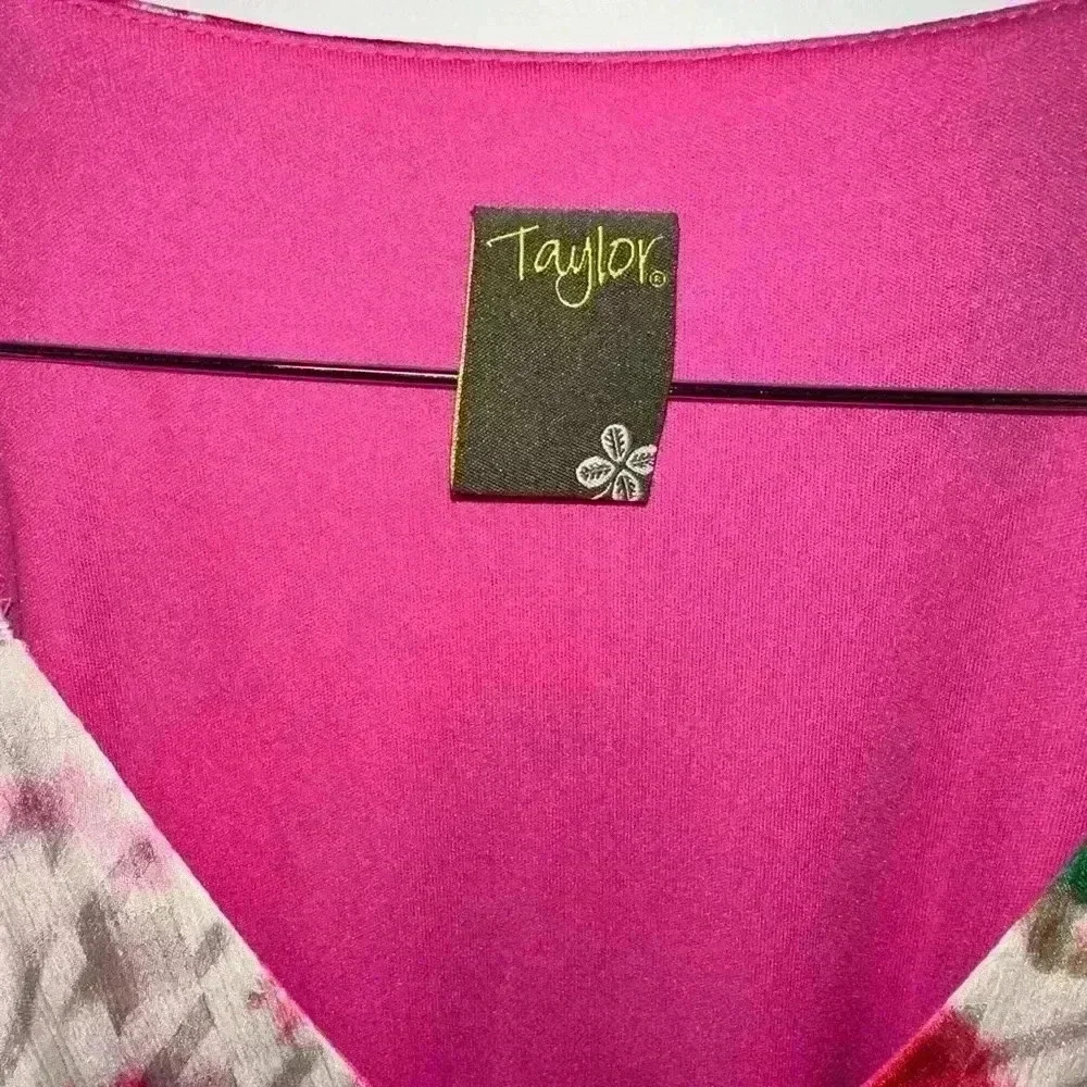 Women's Taylor Floral Dress Size Unspecified/See pics for measurement/Pink White - Picture 16 of 16